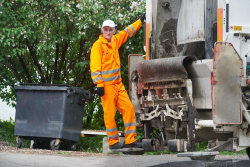 Crew concluding a secure and insured house clearance with safe disposal