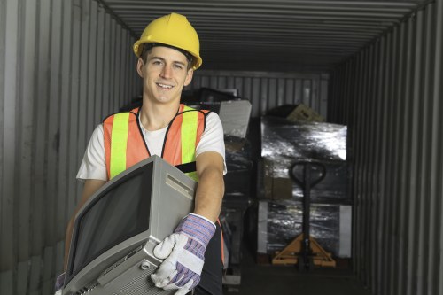 Professional team disposing of old furniture responsibly